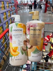 Set dầu gội và xả Pantene Essential Botanicals Sulfate Free Moisturizing Shampoo & Conditioner 1.13L (Apricot & Shea Butter)