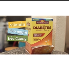 date 1/2025 Hộp đựng viên điều hòa Nature Made Diabetes 60 gói tiểu đường