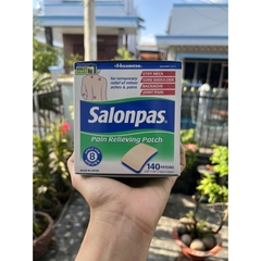 Có tách lẻ Miếng dán Salonpas của Mỹ. Hộp 140 miếng