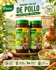 BỘT NÊM HẠT NÊM GÀ KNORR CALDO DE POLLO CHICKEN FLAVOR BOUILLON HỦ 1.14KG (1140G) CỦA MỸ