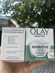HÀNG Mỹ KEM DƯỠNG ẨM OLAY SENSITIVE SKIN RELIEF ECZEMA THERAPY SKIN RELIEF CREAM 48G