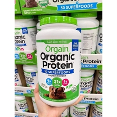 Bột Protein Orgain Organic Protein 50 Superfoods, Hương Vanilla, 1.22kg