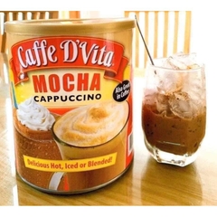 Cà phê sữa hòa tan Mocha Cappuccino của Caffe D'Vita Mỹ hộp 1.8kg