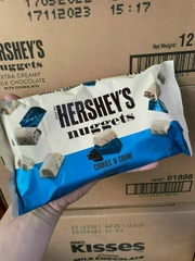 [DATE 2024]Socola Hershey‘s Nuggets Cookies’n’ Creme  Gói 344 gram