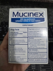 💙 VIÊN UỐNG LONG ĐỜM, GIẢM TẮC NGHẼN NGỰC MUCINEX EXTENDED-RELEASE 600MG HỘP 100 VIÊN CỦA MỸ