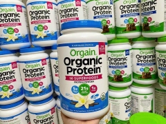 Bột đạm thực vật hữu cơ hương VANI 1200g, 1.2kg Orgain Organic Protein Plant Based Protein Powder[Hàng Mỹ]