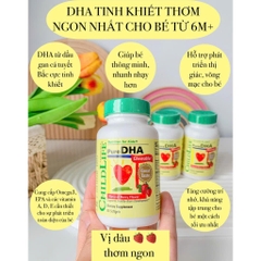 VIÊN NHAI BỔ SUNG DHA TINH KHIẾT CHILDLIFE ESSENTIALS PURE DHA LOẠI 90 VIÊN CỦA MỸ