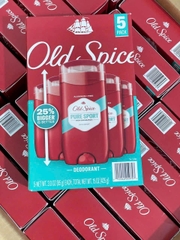 [CHÍNH HÃNG MỸ] Lăn Khử Mùi Old Spice Pure Sport High Endurance – Bộ 5 Cây Tiết Kiệm