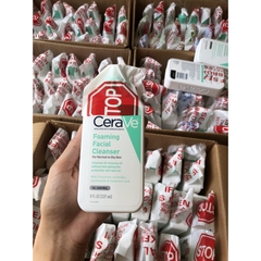 Sữa Rửa Mặt CeraVe Foaming Facial Cleanser Màu Xanh Ngọc dành cho da dầu/ thiên dầu - 355ml -mỹ Sữa Rửa Mặt CeraVe Foaming Facial Cleanser Màu Xanh Ngọc dành cho da dầu/ thiên dầu - 355ml -mỹ