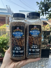 [HỘP 822g] Muối ,GIA VỊ TẨM ƯỚP BÒ NƯỚNG Mỹ Grill Mates Montreal Steak Seasoning
