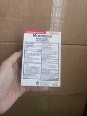 VIÊN UỐNG GIẢM HO, LONG ĐỜM, THÔNG THOẢNG NGỰC MUCINEX DM MAXIMUM STRENGTH 12 HOUR HỘP 42 VIÊN CỦA MỸ
