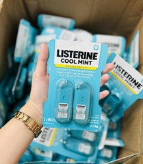 [Hàng Mỹ] Xịt Thơm Miệng Listerine Pocketmist (vỉ 2 chai x 7,7ml)
