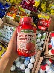 VIÊN GIẤM TÁO HỮU CƠ NATURE'S TRUTH EXTRA STRENGTH APPLE CIDER VINEGAR 1200MG 180 VIÊN CỦA MỸ