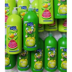 SỮA TẮM GỘI XẢ CHO BÉ SUAVE KIDS 3 IN 1 CHAI VÒI BƠM 1.18L CỦA MỸ (HƯƠNG DƯA HẤU & TÁO XANH) Chăm sóc là