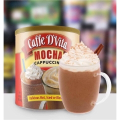 Cà phê sữa hòa tan Mocha Cappuccino của Caffe D'Vita Mỹ hộp 1.8kg