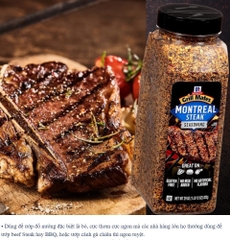 GIA VỊ MUỐI ƯỚP BÒ MỸ GRILL MATES MONTREAL STEAK SEASONING - MỸ (822G)
