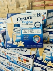 Thùng 16 chai Sữa nước dinh dưỡng Ensure Original hương vị Vanilla nhập khẩu từ Mỹ