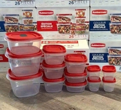 Bộ 26 Món Hộp Đựng Thực Phẩm Rubbermaid Easy Find Lids – Nhập Khẩu Mỹ