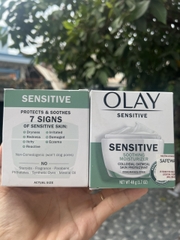 HÀNG Mỹ KEM DƯỠNG ẨM OLAY SENSITIVE SKIN RELIEF ECZEMA THERAPY SKIN RELIEF CREAM 48G