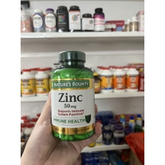 Viên Uống Bổ Sung Kẽm Nature's Bounty Zinc 50mg – Hộp 400 Viên