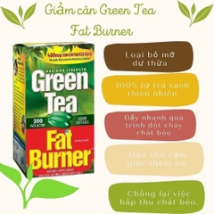 hộp 200 viên Uống Giảm Cân Trà Xanh Green Tea Fat Burner - fatburner