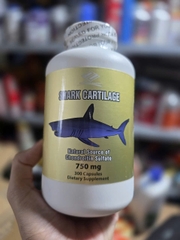 [HÀNG MỸ] Viên Uống Sụn Vi Cá Mập Shark Cartilage 750mg Hỗ Trợ Xương Khớp (Lọ 300 Viên)
