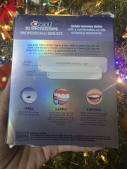 Miếng Dán Trắng Răng Crest 3D Whitestrips Professional Results – Level 12 | 48 Miếng