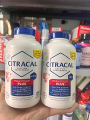 VIÊN UỐNG BỔ SUNG CANXI VÀ VITAMIN D3 CITRACAL MAXIMUM PLUS HỘP 280 VIÊN CỦA MỸ