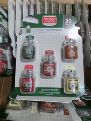 🚗 SET 5 HŨ NƯỚC HOA KẸP XE XE HƠI & TREO PHÒNG YANKEE CANDLE CAR JARS MULTIPACK CỦA MỸ