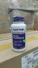 Viên uống hỗ trợ mọc tóc và chống rụng tóc Natrol Biotin Beauty 10,000mcg 100 viên