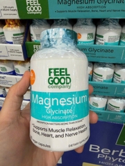 Mẫu mới Viên Uống Feel Good Company Magnesium Glycinate 180 Viên Hàng Mỹ Chính Hãng
