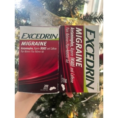 Hộp Excedrin Migraine 200 viên của Mỹ giảm đau đầu