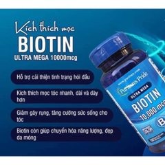 Viên Uống Mọc Tóc Puritan's Pride Biotin 10000 mcg - 100 viên