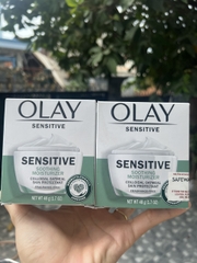 HÀNG Mỹ KEM DƯỠNG ẨM OLAY SENSITIVE SKIN RELIEF ECZEMA THERAPY SKIN RELIEF CREAM 48G