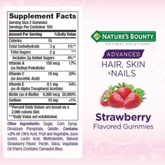 Kẹo Dẻo Nature's Bounty Hair Skin & Nails Gummies Advanced 6000mcg của Mỹ hộp 230 viên