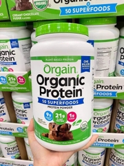 Bột Protein hữu cơ Orgain Organic Protein & Superfoods 1200g hương Vani và hương socola