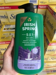 [CAM KẾT CHÍNH HÃNG] Sữa Tắm Gội Nam Đa Năng Irish Spring 5 in 1 Của Mỹ 887ml