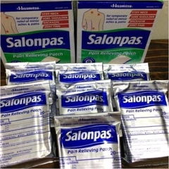 Có tách lẻ Miếng dán Salonpas của Mỹ. Hộp 140 miếng