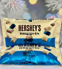 [DATE 2024]Socola Hershey‘s Nuggets Cookies’n’ Creme  Gói 344 gram