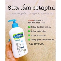 Sữa tắm gội dịu nhẹ cho Bé Cetaphill chai 400ml