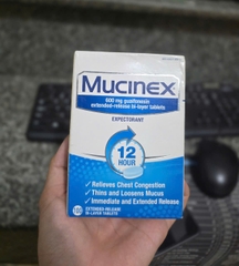 💙 VIÊN UỐNG LONG ĐỜM, GIẢM TẮC NGHẼN NGỰC MUCINEX EXTENDED-RELEASE 600MG HỘP 100 VIÊN CỦA MỸ
