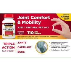 Viên Kirkland Triple Action Joint Health 110 viên Mỹ