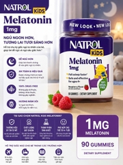 1mg 90 viên Kẹo dẻo ngủ ngon cho bé Melatonin natrol kids CHÍNH HÃNG MỸ
