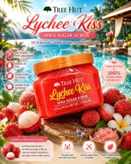 ✨ TẨY TẾ BÀO CHẾT BODY ĐƯỜNG DƯỠNG ẨM TREE HUT SHEA SUGAR BODY SCRUB HŨ 510G CỦA MỸ
