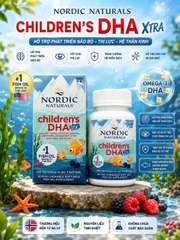 [HÀNG MỸ] Viên Nhai Dầu Cá Đậm Đặc Cho Trẻ Em Nordic Naturals Children's DHA Xtra (Hộp 90 Viên)