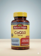 Nature Made CoQ10 200mg – 80 viên | Hỗ trợ tim mạch – Tăng năng lượng tế bào – Chống oxy hóa mạnh