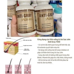 Viên uống ngăn ngừa tóc bạc ANTI GRAY 7050 60 viên