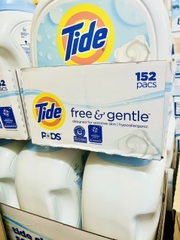 Viên giặt không mùi cho da nhạy cảm & em bé Tide Pods Free & Gentle 152 viên – 3.63kg