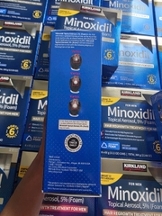 COMBO 1 hộp 6 chai Bọt Mọc Tóc Kirkland Signature Minoxidil 5% Foam Cho Nam Giới