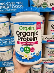 Bột Protein hữu cơ Orgain Organic Protein & Superfoods 1200g hương Vani và hương socola